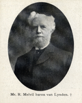 105600 Portret van mr. R. Melvil baron van Lynden, geboren 1843, lid van de Arrondissementsrechtbank te Utrecht ...